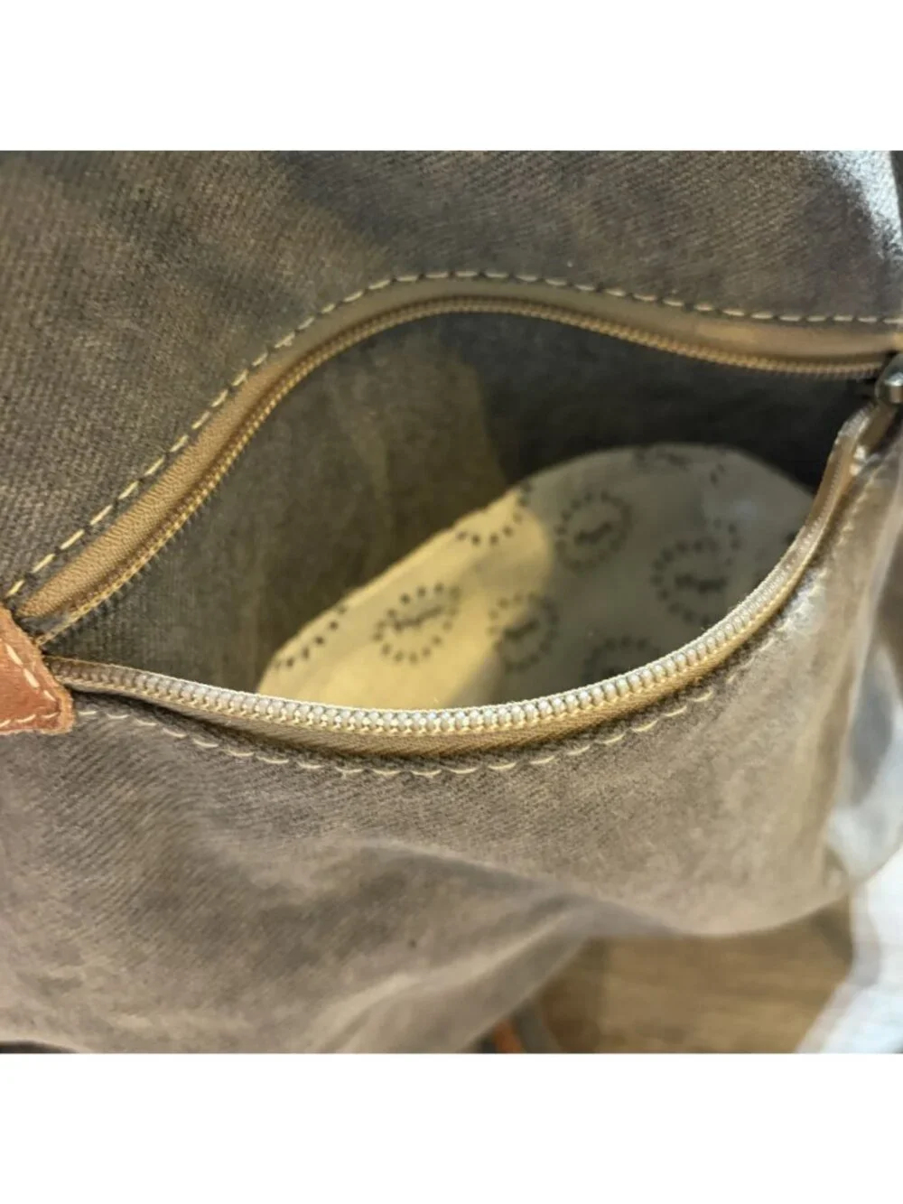 Myra Bag Embossed Leather Canvas Backpack Boho Western Southwestern Rustic Indie